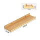 thumbnail image 2 of Wall Shelf Household Living Room Wall Rack Perforated Word Board Book Rack Wall Decoration Solid Wood Small Shelf 60cm, 2 of 5