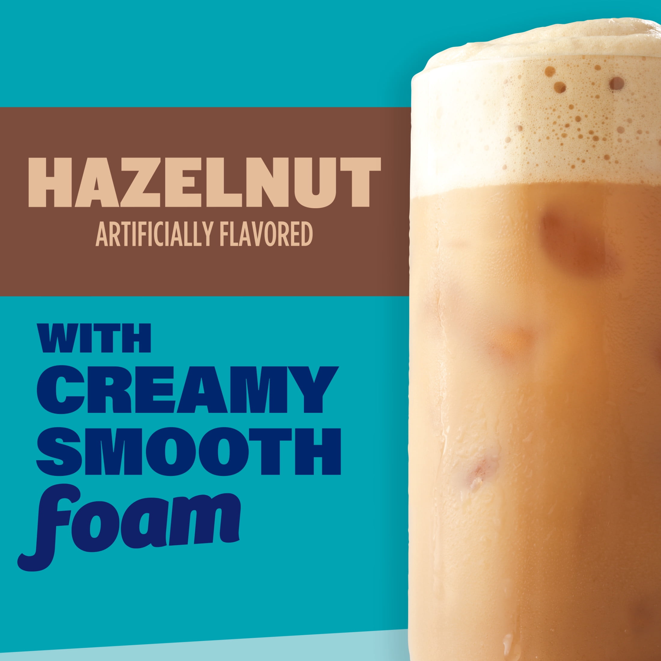 (3 pack) Maxwell House Iced Hazelnut Latte with Foam All in One Drink Mix, 5.82 oz, 6 Packets