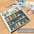 thumbnail image 4 of FORMRS 3 Ring Photo Album 4"x6" Self Adhesive Large Capacity PU Leather Cover, White Shelf, 4 of 8