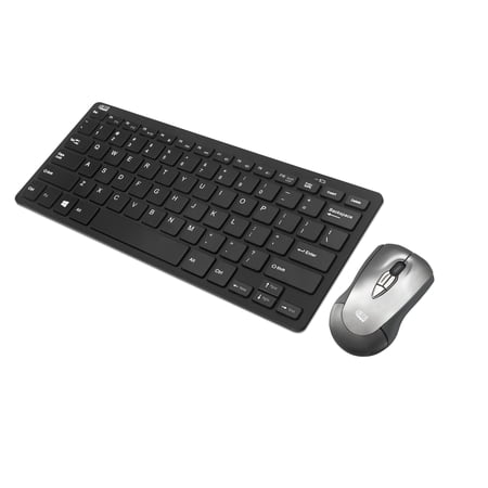 Adesso Wireless Keyboard and Mouse Combo with Air Mouse and Compact Design Keyboard  RF 2.4GHz USB Laser Mouse  PowerPoint Presentation Clicker for Teachers  Classroom and Meeting Room price history on PriceWatchPro