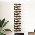thumbnail image 2 of vidaXL Wall Mounted Wine Rack for 12 Bottles Black Iron, 2 of 4