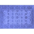 thumbnail image 1 of Ahgly Company Machine Washable Indoor Rectangle Oriental Blue Traditional Area Rugs, 7' x 9', 1 of 4