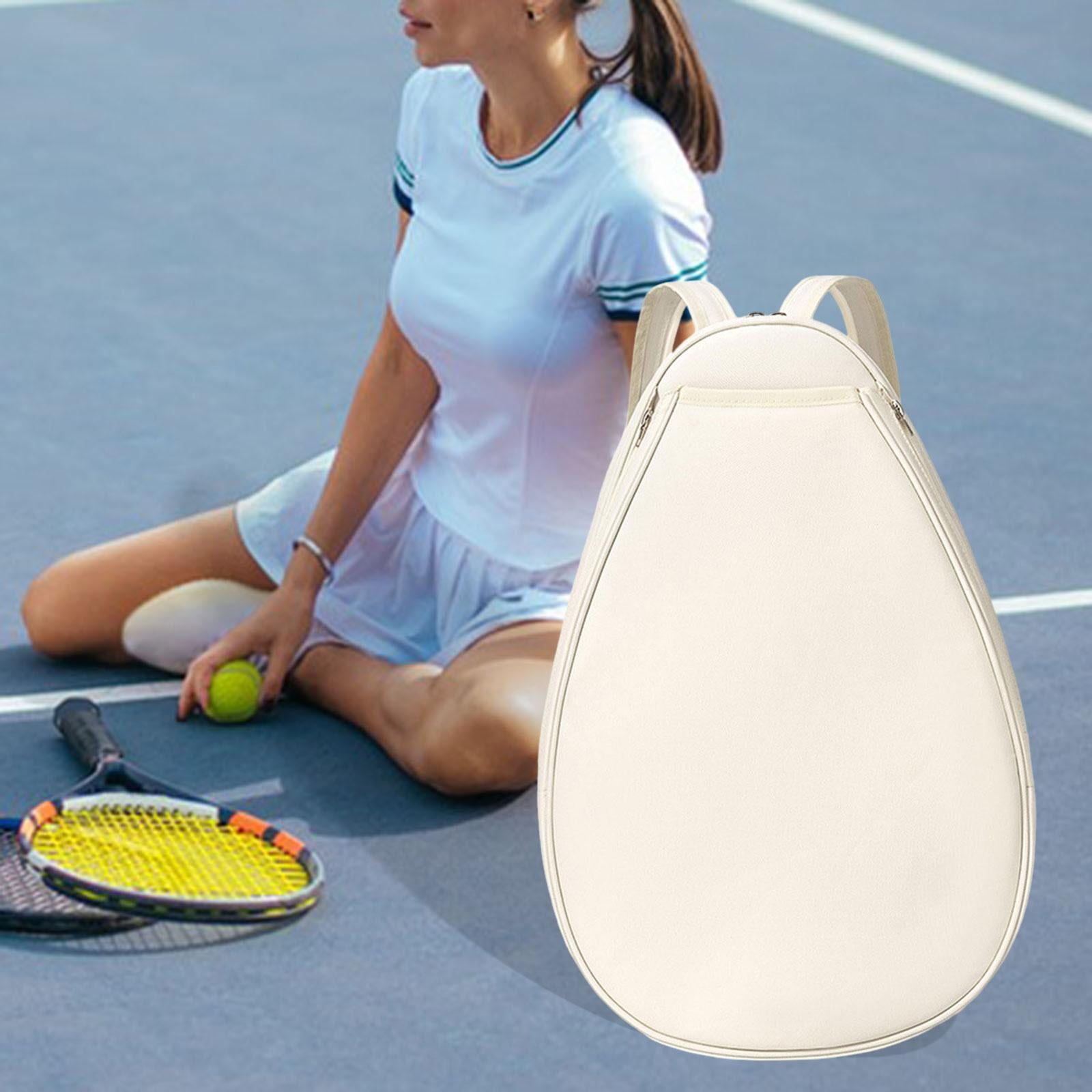 Tennis Bag Backpack Crossbody Oxford Fabric Water Resistant for Men Women Sports Court Use