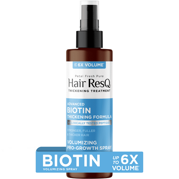 Petal Fresh Pure Hair ResQ Advanced Biotin Thickening Formula Volumizing Pro-Growth Spray, 5oz