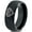 Black Dome Tungsten, variant on Tungsten Bicycle Chain Gear Heart Band Ring 8mm Men Women Comfort Fit Black Dome Polished
