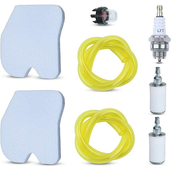 Air Filter Kit with Fuel Line, Replacement for Husqvarna 235 235E 236 236E 240 240E and Jonsered CS2234 CS2238 CS2234S CS2238S Chainsaws, Tune-Up Kit for 545061801