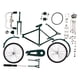 thumbnail image 4 of Bicicleta modelo bicicleta juguete estantería desmontable Diecast miniatura para bicicleta de cumpleaños desmontable verde Zulema Bicicleta en miniatura, 4 of 7