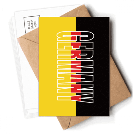 Germany Country Flag Name Postcards Envelopes Blank Note Cards Mailing