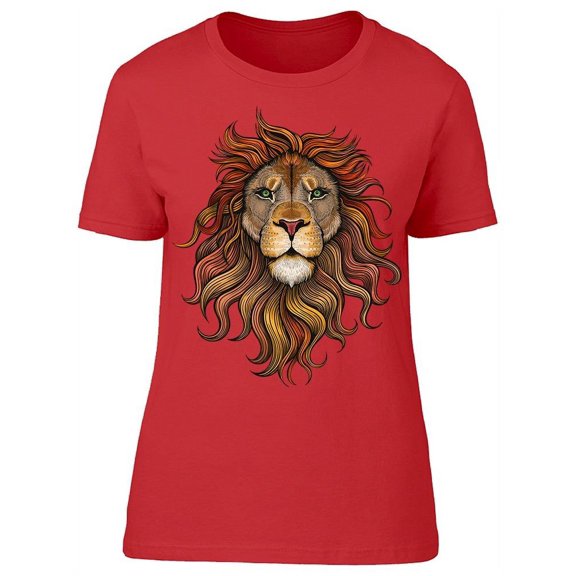Elegant Lion T-Shirt Women -Image by Shutterstock, Female XX-Large