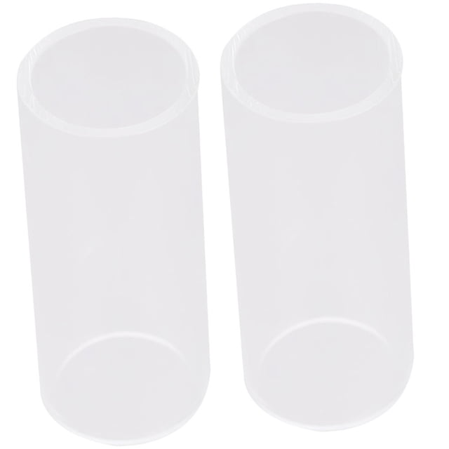 SHOWERORO Guitar Finger Slide 2Set White Glass for Professional Players with Excellent Intonation