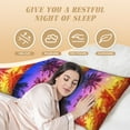 thumbnail image 2 of Yiaed Body Pillow Cover, Ultra Soft Microfiber Pillowcases, Breathable Long Pillow Case, Envelope Closure-Palm Trees at Sunset (20x54 inch)（Pillow core not included）, 2 of 5