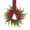 B_red and black checkered, variant on Bow Accent Christmas Wreath, Khaki Bow, for Kitchen Cabinet Christmas Decor, bldnkj
