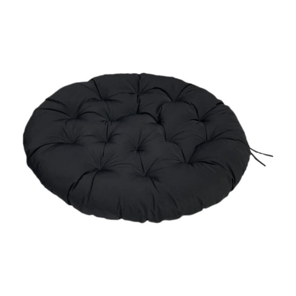 colaxi Hanging Egg Chair Cushion Padded Seat Cushion Patio Chair Pad Lightweight Thickened Floor Pillow for Outdoor Patio Meditation Black