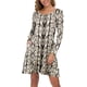 thumbnail image 3 of Vestidos casuales de manga larga con bolsillos para mujer Adepaton LRWJ1046-112, 3 of 7