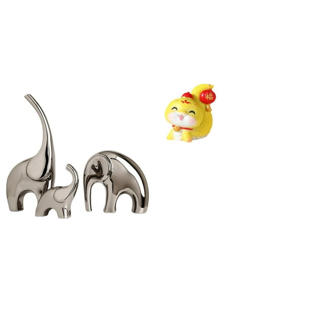 Estatua de , escultura de animales de resina de cerámica, adorno compacto, detalles realistas, ideal para regalar, decoración del hogar, escri