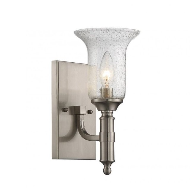 Savoy House Trudy 1 Light Sconce in Satin Nickel