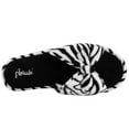 thumbnail image 4 of Aerusi Cozy Slide Black White Memory Zebras Foam Women Slipper, 4 of 9