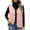 Pink, variant on Abomasnow Women's Fleece Fuzzy Vest Winter Warm V Neck Sleeveless Outerwear Lightweight Casual Waistcoat with Pockets