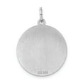 thumbnail image 4 of White Sterling Silver Charm Pendant 26 mm 19 Rhodium-Plated Great Dane Disc, 4 of 4