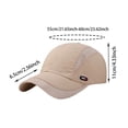 thumbnail image 3 of Tfken Hiking Sunhat Women Man Unisex Fashionable Sun Protection Baseball Hat Running Athletic Running Breathable Trendy Outdoor Sportswear Cap Summer Dailly Wear Classic Black, 3 of 4
