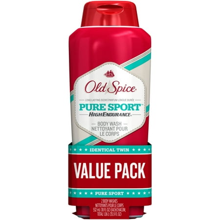 Old Spice High Endurance Pure Sport Body Wash, 18 fl oz, (Pack of