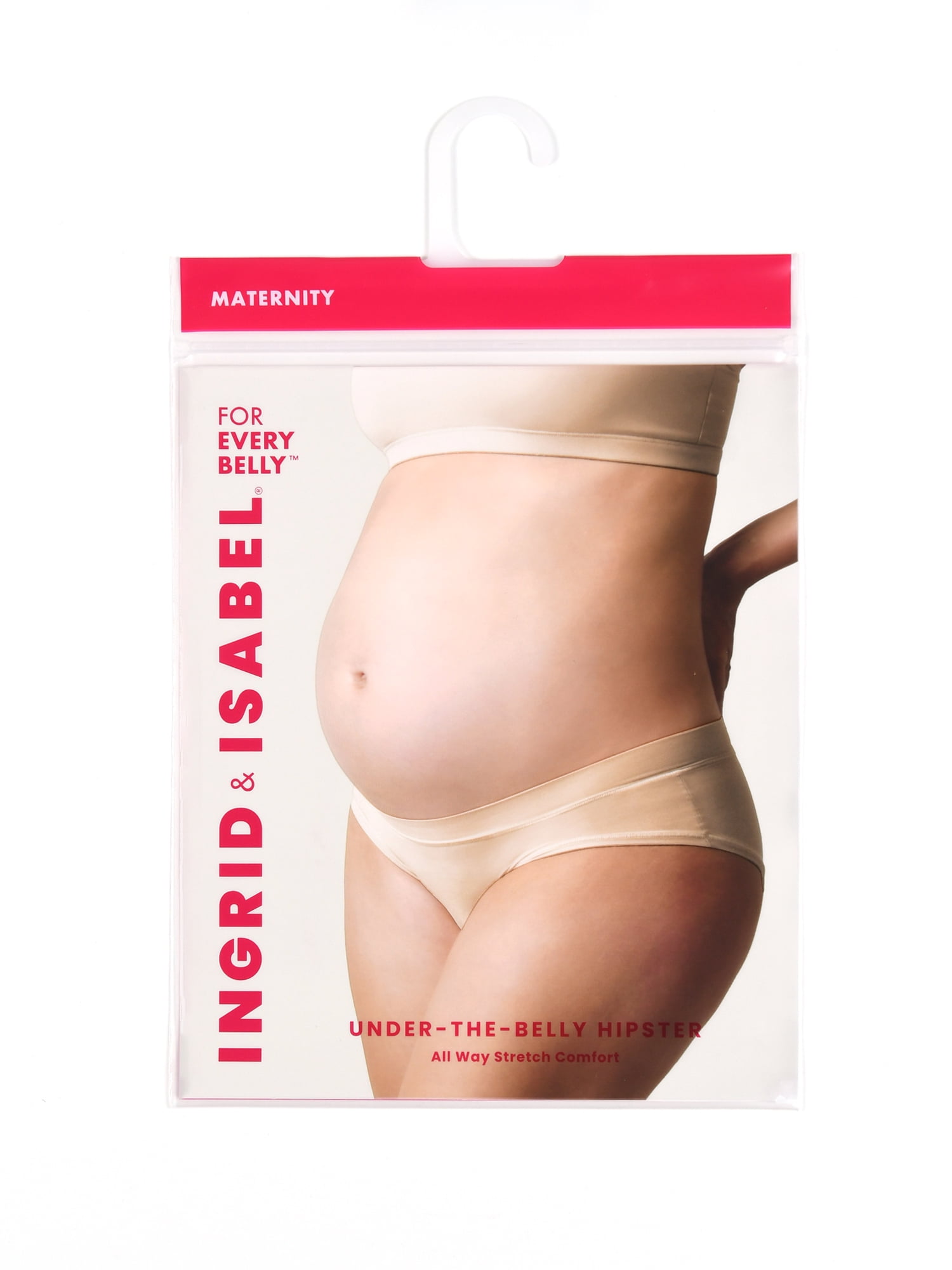 Ingrid & Isabel For Every Belly Women's Maternity Underbelly Hipster Panties, 3-Pack, Sizes S-4XL