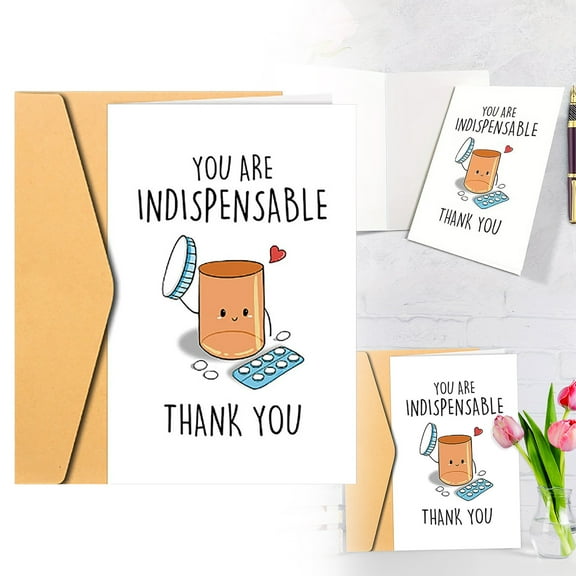 YYKihy Thank You Cards Funny Appreciation Card For Men Women Cute Thank You Card For Doctor Staff Appreciate Greeting Card For Her Perfect Doctors Day Idea