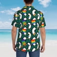 thumbnail image 6 of Daiia Lgbt Penguin Hawaiian Shirt for Men Gentle Cotton Regular Short Sleeve Casual-X-Large, 6 of 9