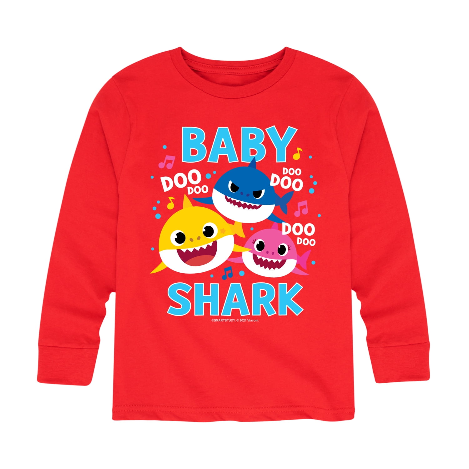 baby-shark-family-doo-doo-doo-toddler-and-youth-long-sleeve-graphic-t