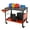 Orange, variant on Mobile Welding Table, Welding Tables with 5/8”Holes, Handle and Heavy-Duty Swivel Casters, Welding Equipment Welding Table Top, 600lbs Load Capacity