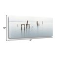 thumbnail image 2 of 40" Abandoned Group of Piers In the Mist Giclee Wrap Canvas Wall Art, 2 of 3