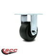 thumbnail image 2 of 4 Inch Polyolefin Wheel Rigid Caster with Ball Bearing Service Caster Brand, 2 of 2