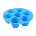 thumbnail image 1 of Molde de silicona para tartas con 7 orificios, accesorios para freidora de aire, herramientas para hornear, molde para tartas práctico y duradero, herramientas para hornear, 1 of 3