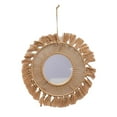 thumbnail image 4 of Hanging Wall Mirror Hand Woven Macrame Versatile Bohemian Style for Wedding Gift Style A, 4 of 9