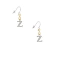 thumbnail image 2 of Delight Jewelry Silvertone Large Initial - Z - Gold Tone Infinity French Earrings, 2 of 4