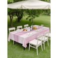 thumbnail image 4 of Outdoor Tablecloth with Umbrella Hole for Patio/Picnic/Party/Camping, Pink Ombre Waterproof Table Cloth Rectangle Table Cover Washable, Modern Gradient Abstract Art (52"x 70"), 4 of 9