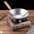 thumbnail image 4 of HLONK Zhiyie Cooking Wok Frying Pan Stainless Steel Wok Traditional Wok with Wooden Handle, 4 of 11