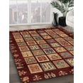 thumbnail image 2 of Ahgly Company Indoor Round Abstract Bronze Brown Abstract Area Rugs, 5' Round, 2 of 6