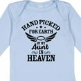 thumbnail image 4 of Inktastic Handpicked for Earth by My Aunt in Heaven with Angel Wings Boys or Girls Long Sleeve Baby Bodysuit, 4 of 5