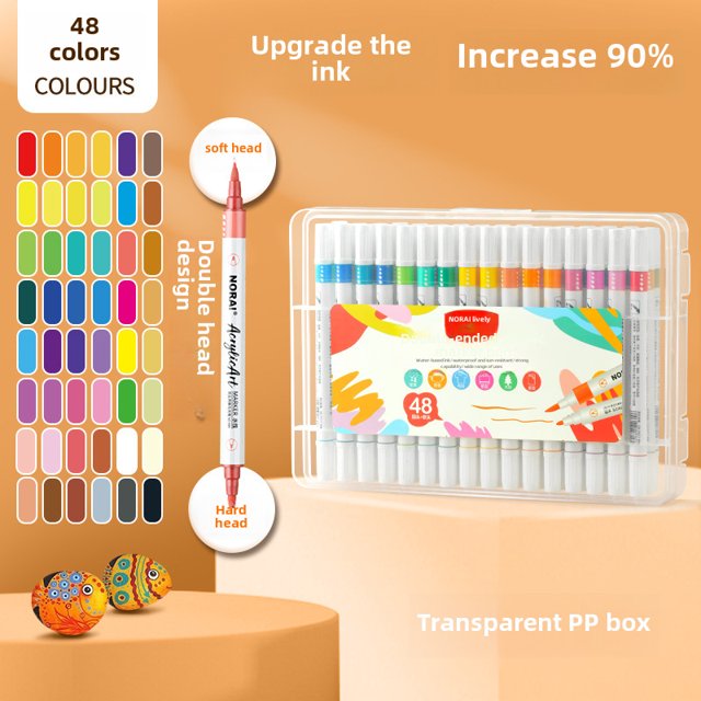 Rotulador acrílico para estudiantes, especial para pintar, papelería, grafiti, arte, juego de rotuladores de acuarela para niños