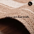 thumbnail image 2 of Jaipur Art And Craft Handmade Natural Jute Oval Area Rug Braided Reversible Floor Carpet Rug Size - (10x14 Sq Feet), (120x168 Inches), (300x420 CM), 2 of 8