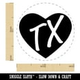 thumbnail image 2 of TX Texas State in Heart Self-Inking Rubber Stamp Ink Stamper - Black Ink - Medium 1 Inch, 2 of 7