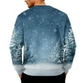 thumbnail image 4 of QHRMKOG 2026 New Christmas Sweatshirt for Men Loose Fit Xmas Graphic Crew Neck Sweater Long Sleeve Warm Fleece-Iined Sweatshirt Winter Trendy Top Blue 4XL, 4 of 4