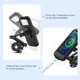 thumbnail image 4 of Waterproof Mobile Phone Holder, Bicycle Smartphone Motorcycle Bike Holder Mobile Phone Case With Height Adjustable, 360 Rotation, Touch Screen, Rain Cover, Dustproof, 4 of 7