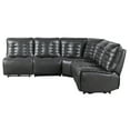 thumbnail image 5 of Global Furniture USA U6066 Blanche Charcoal Faux Leather 3PWR Sectional, 5 of 5