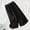 Black, variant on Endives Women Cotton Linen Pant Single Layer Wide Leg Pants Elastic Baggy Straight Leg Pant Casual Ankle Pants Blackish Green