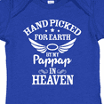 thumbnail image 4 of Inktastic Handpicked for Earth by My Pappap in Heaven with Angel Wings Boys or Girls Baby Bodysuit, 4 of 5