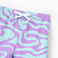 thumbnail image 4 of PatPat Family Matching Trendy Purple & Blue Wave Print Swim Trunks or Midriff Cutout One-Piece Swimsuit, 4 of 6