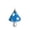 Blue, variant on 1 Pc Mushroom Ornaments Christmas Tree Hanging Decorations Plastic Mushroom Hanging Ornaments Festive Decor for Christmas Tree and Holiday Party, 2.95x1.89 Inch, Red