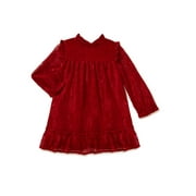 Wonder Nation Toddler Girls Holiday Lace Dress, Sizes 18M-2T